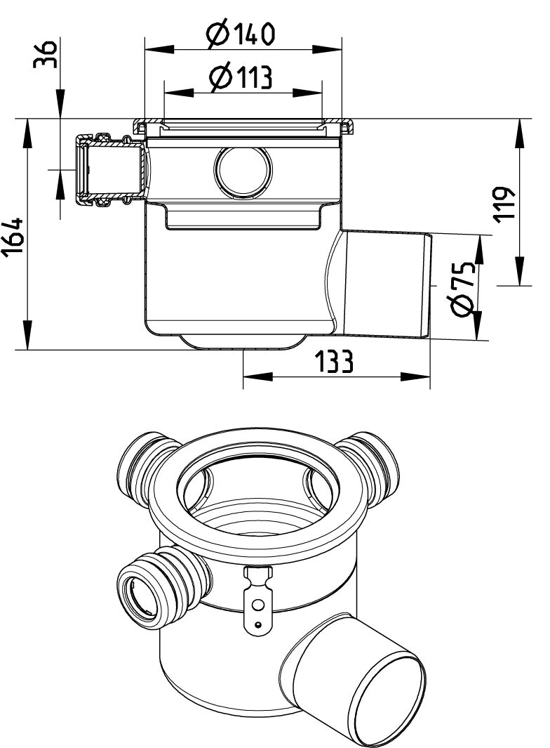 Line Drawing - Lower part-110