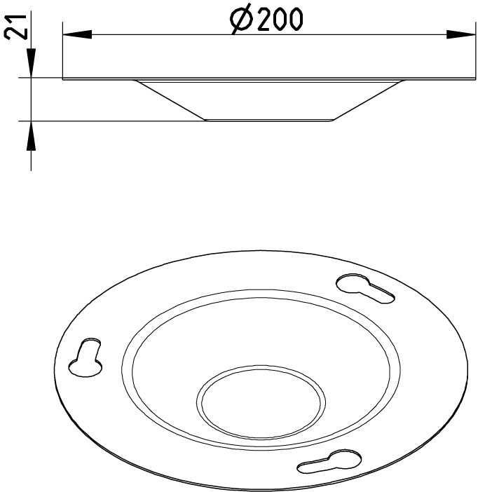 Line Drawing - Siphonic plate