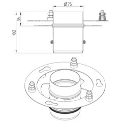 Line Drawing - Roof-stand pipe