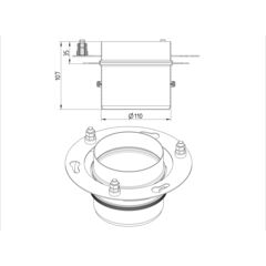 Line Drawing - Roof-stand pipe