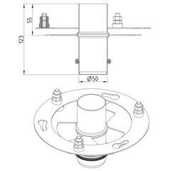 Line Drawing - Roof-stand pipe