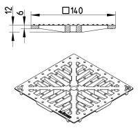 Line Drawing - Grating-Drain-145