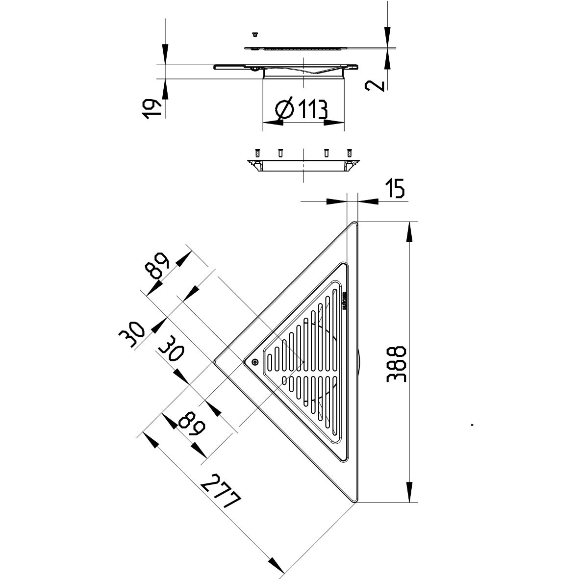 Line Drawing - MULTI top-Triangular