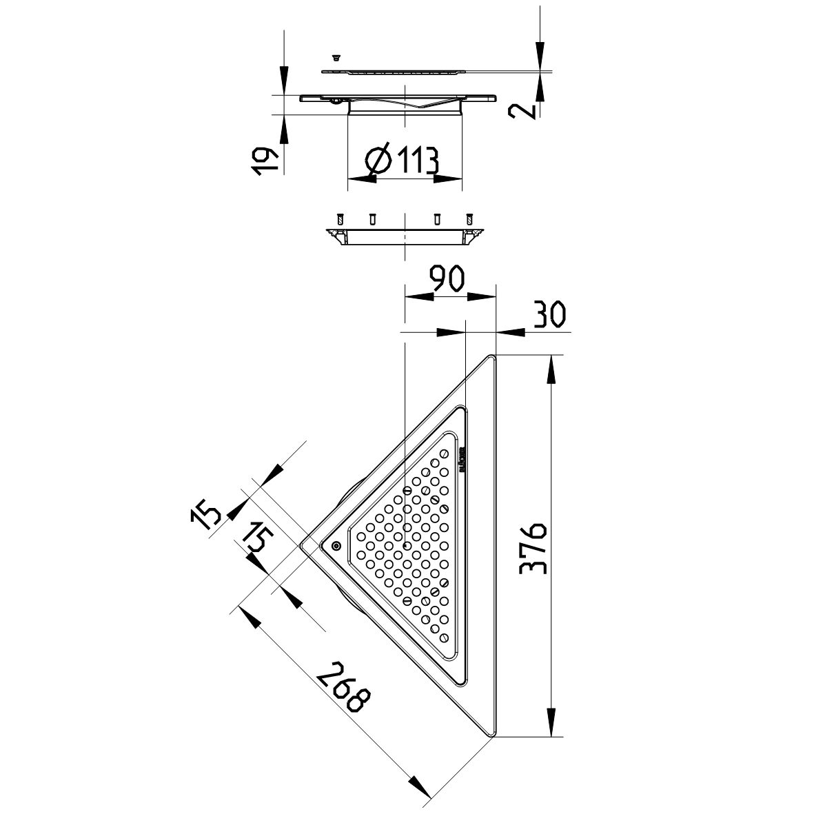 Line Drawing - MULTI top-Triangular