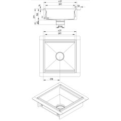 Line Drawing - Kitchen channel-Liquid membrane