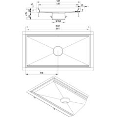 Line Drawing - Kitchen channel-Liquid membrane