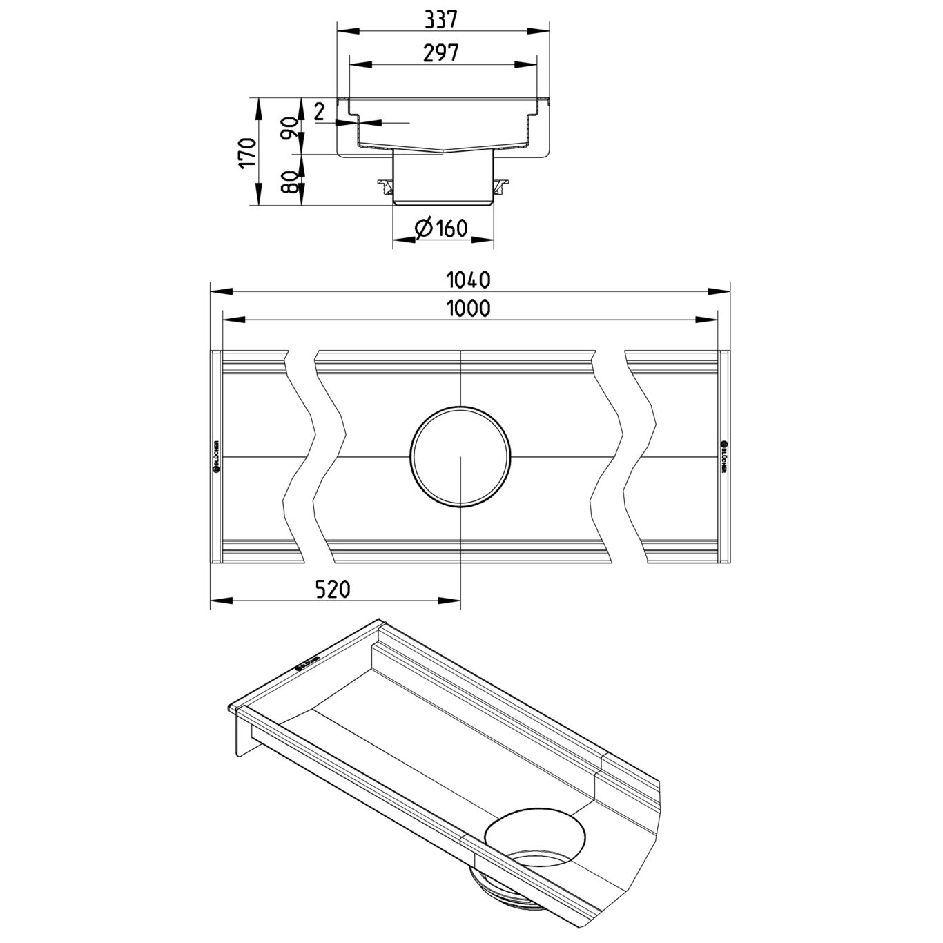 Line Drawing - Channel-No membrane