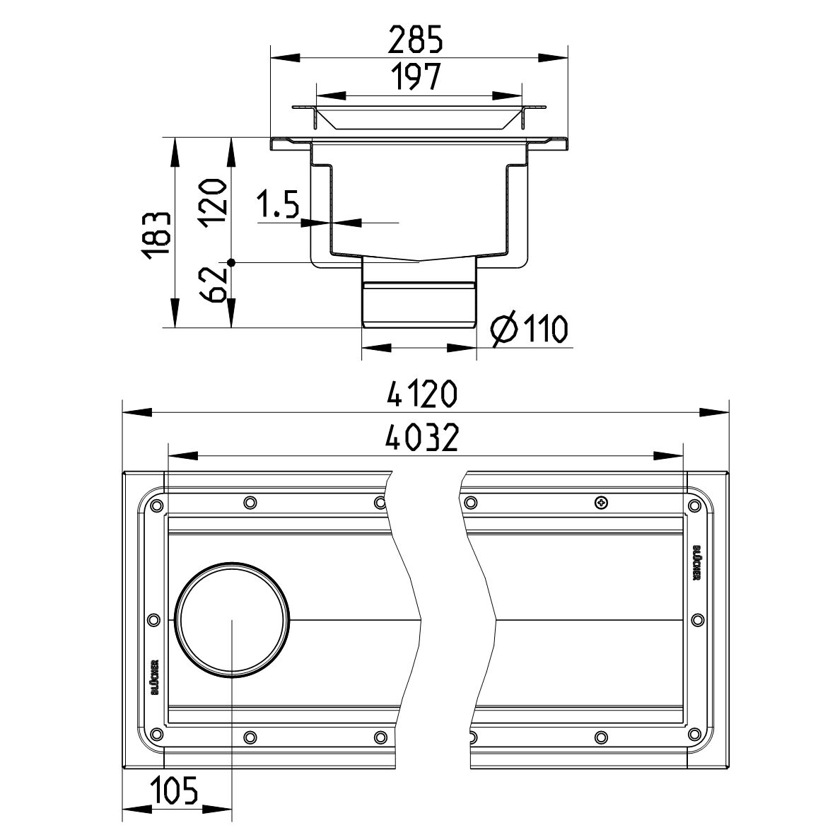 Line Drawing - Channel-Vinyl