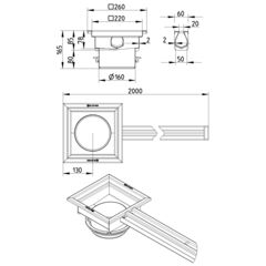 Line Drawing - Slot channel-No membrane