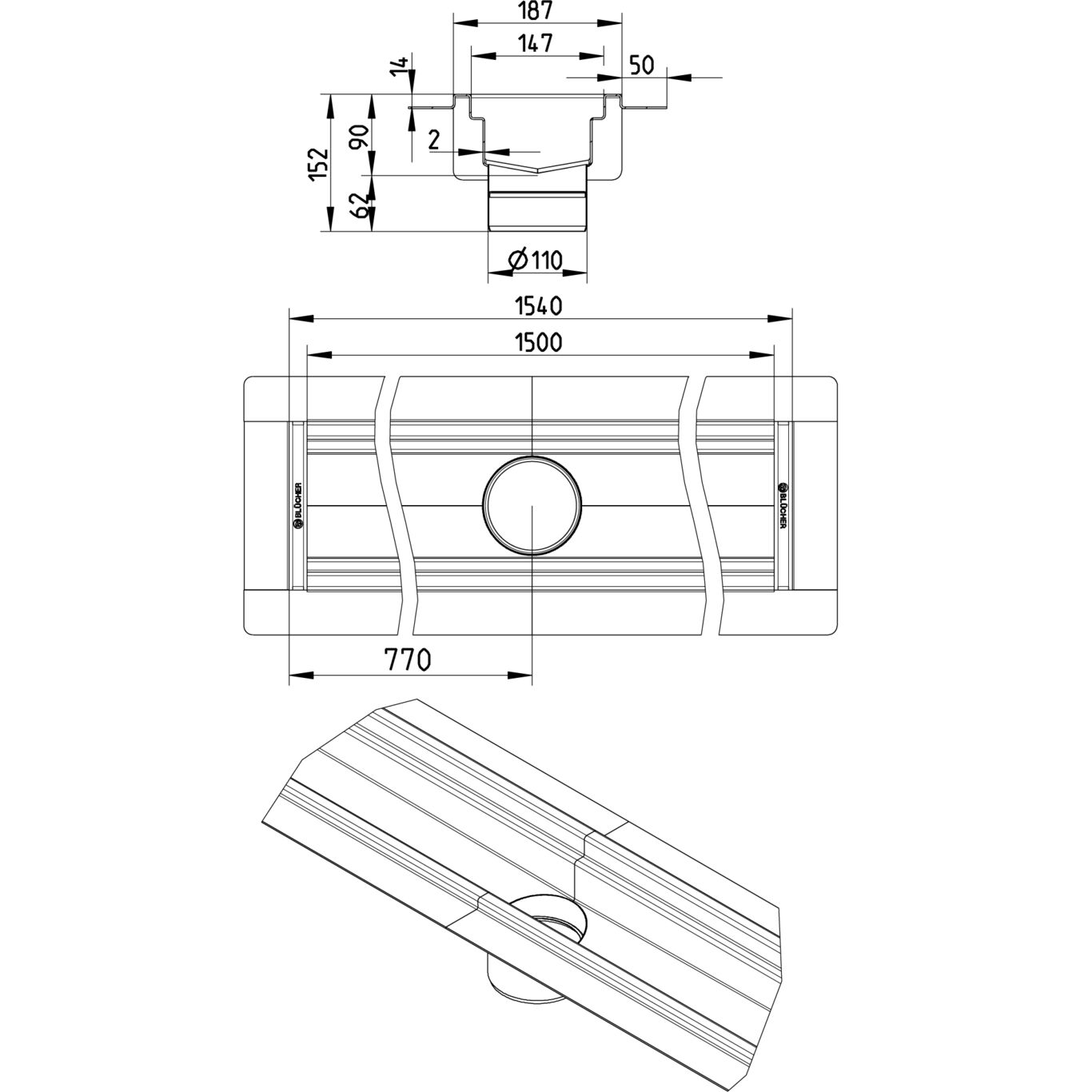 Line Drawing - Channel-Liquid membrane