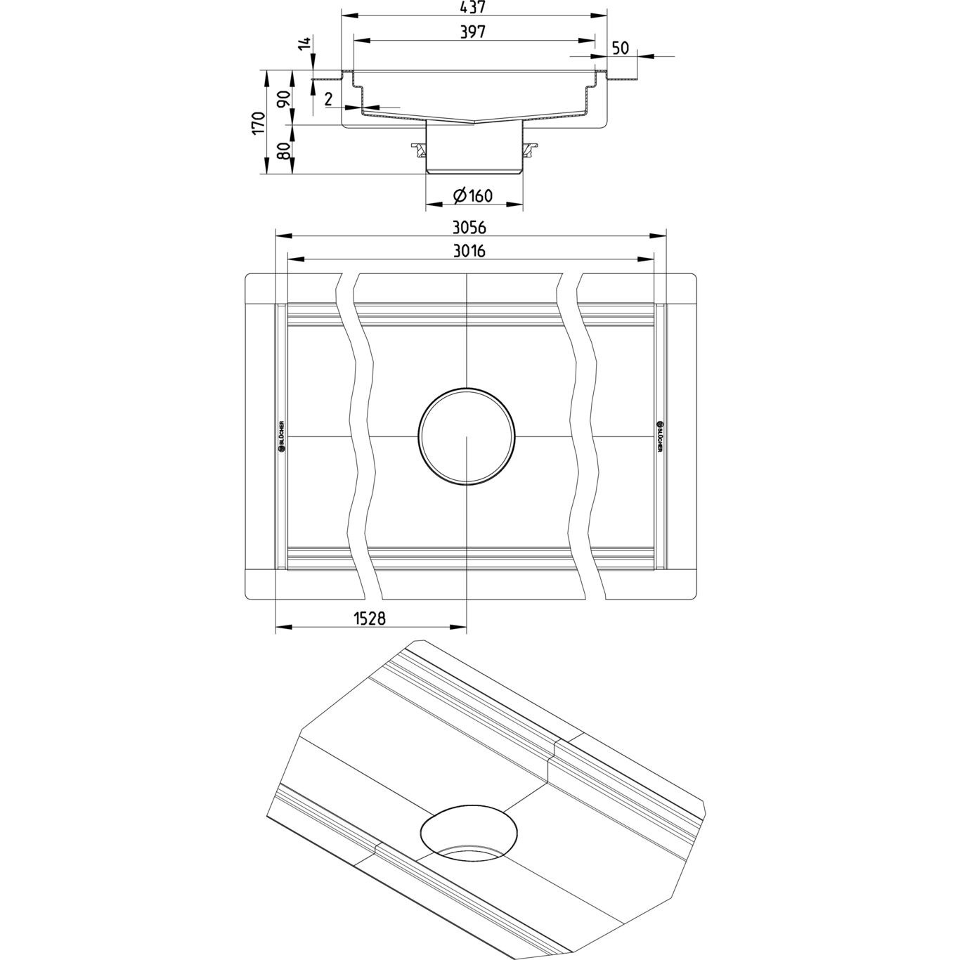 Line Drawing - Channel-Liquid membrane