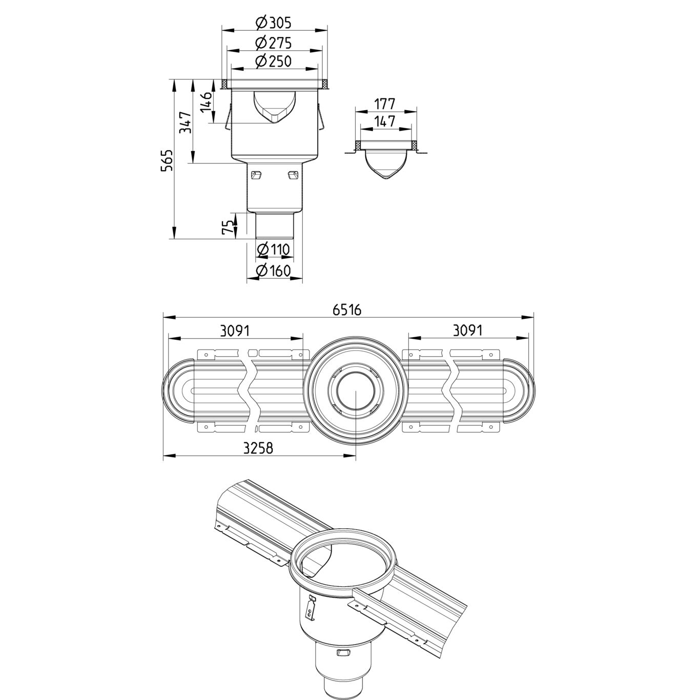 Line Drawing - Channel-No membrane