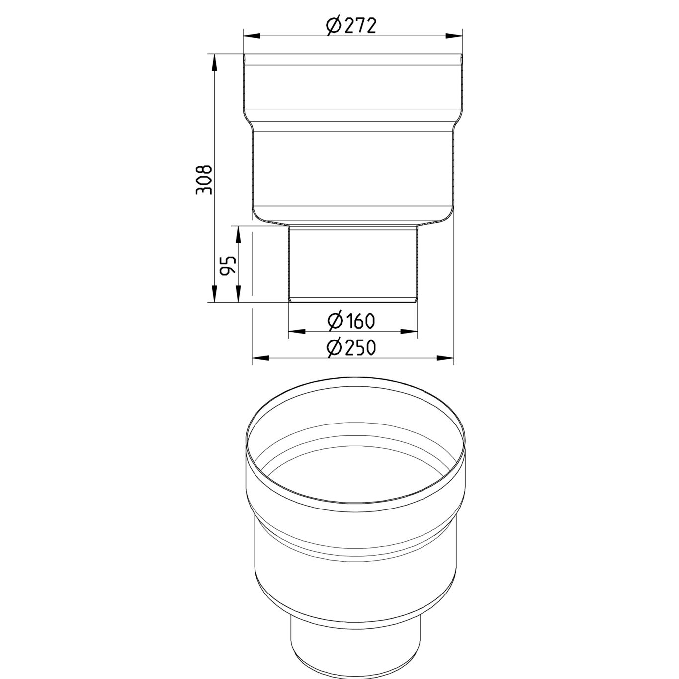 Line Drawing - Lower part-250