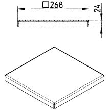 Line Drawing - Grating-Drain-300