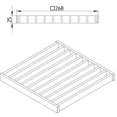 Line Drawing - Grating-Drain-300