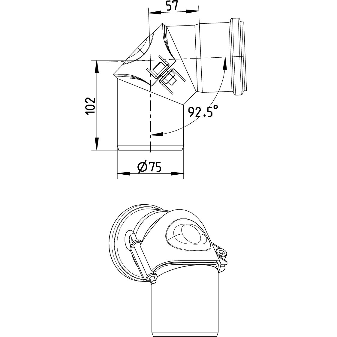 Line Drawing - Bend-87.5-access