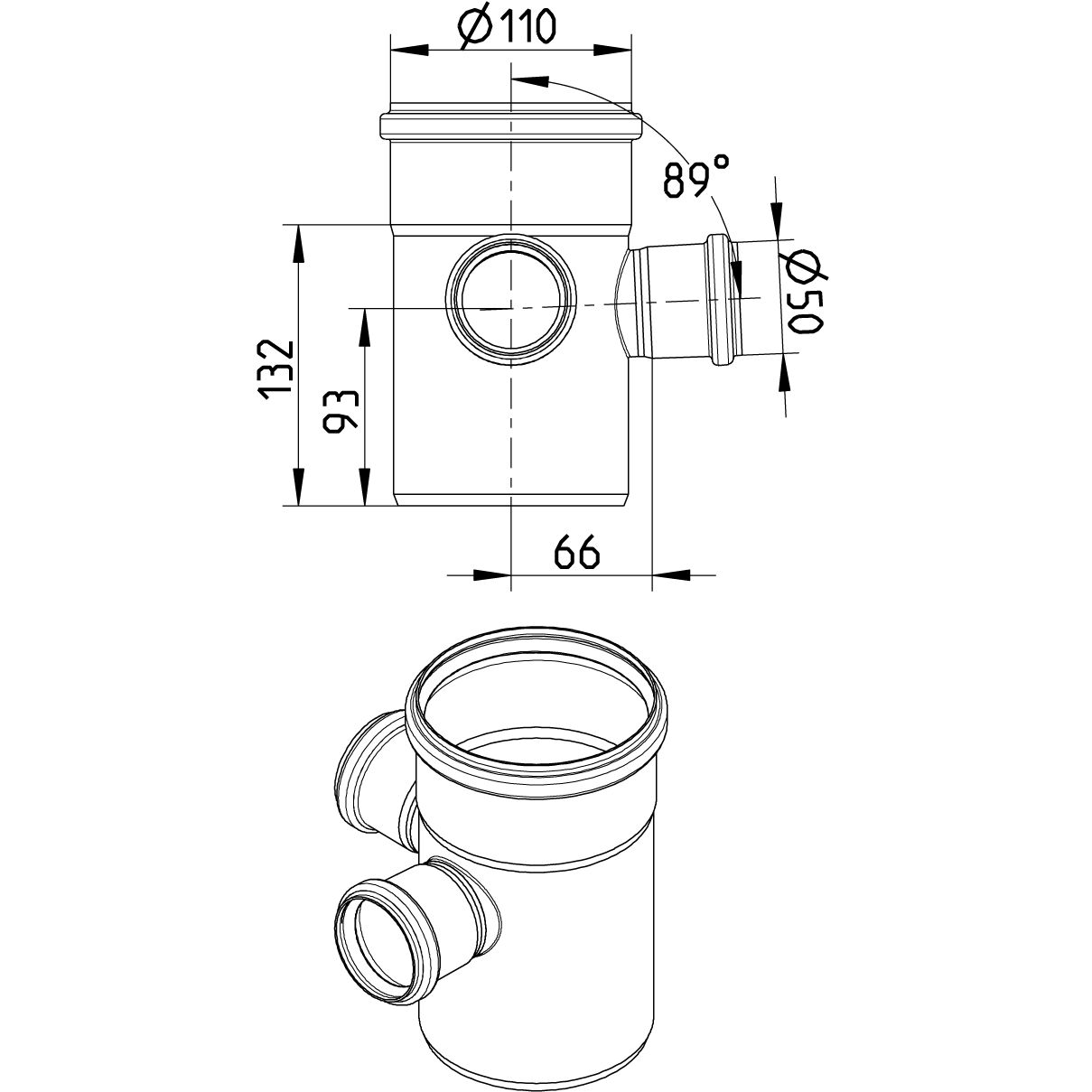 Line Drawing - Double branch-89-90