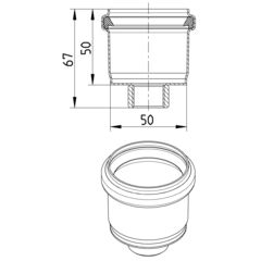 Line Drawing - Socket plug