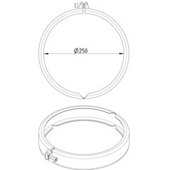 Line Drawing - Joint clamp