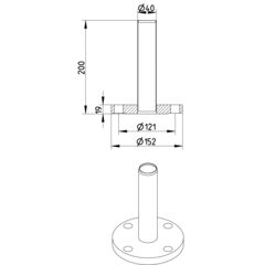 Line Drawing - Adaptor-flange-ANSI