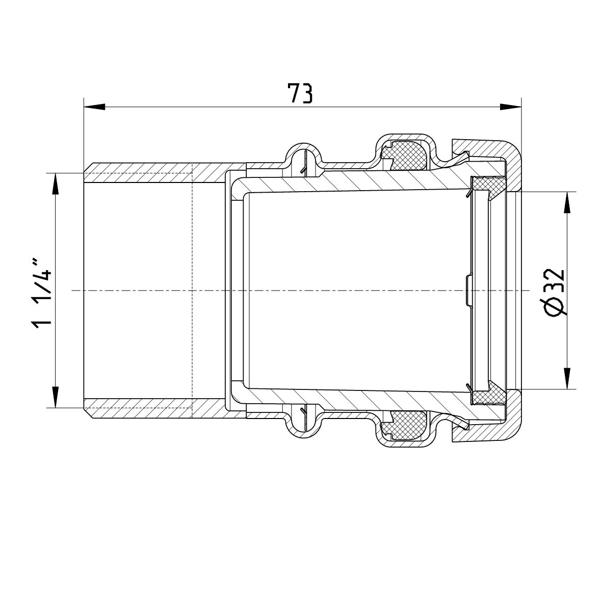 Line Drawing - Spare parts-old-drain